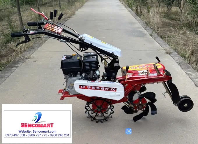 Máy đào rãnh cầu trước 15HP Yamaha, máy đào rãnh thoát nước 6 chức năng