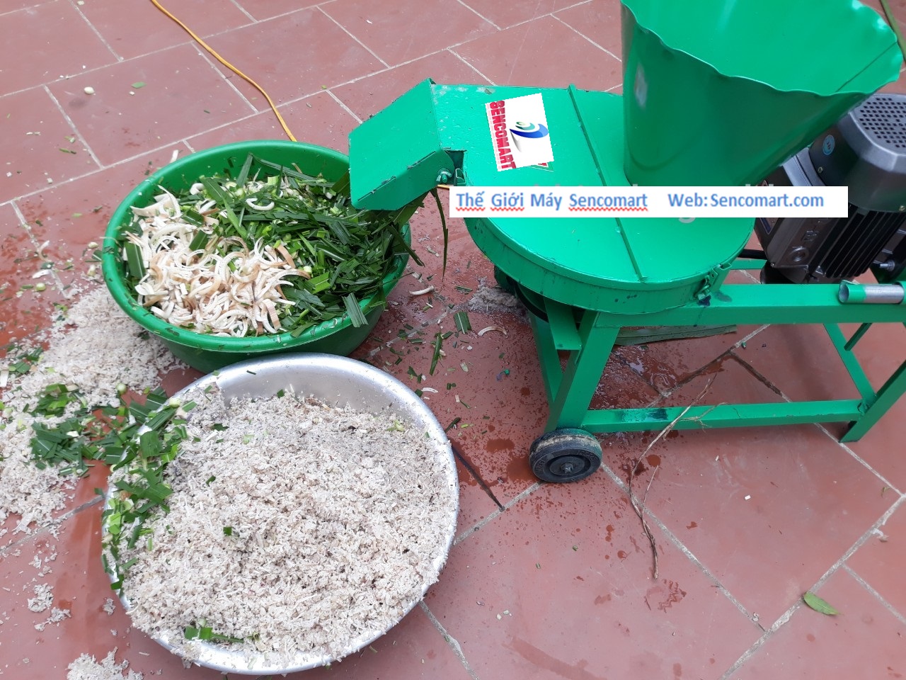 Máy Thái Chuối, Băm Cỏ 2 Chức Năng Trục Đứng MBC-2CN