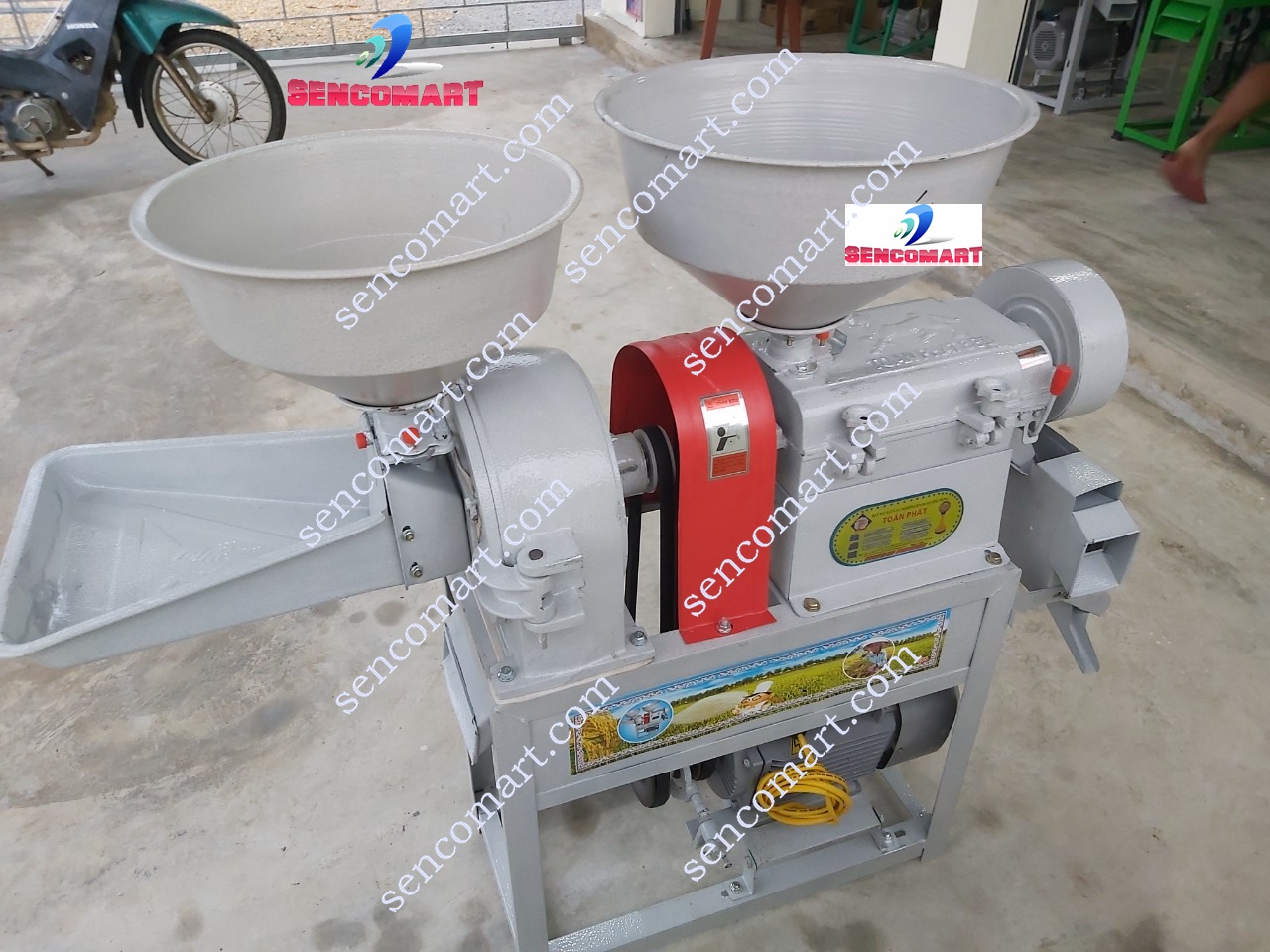 Máy Xát Gạo Kết Hợp Vỡ Ngô Nghiền Ngô TF888