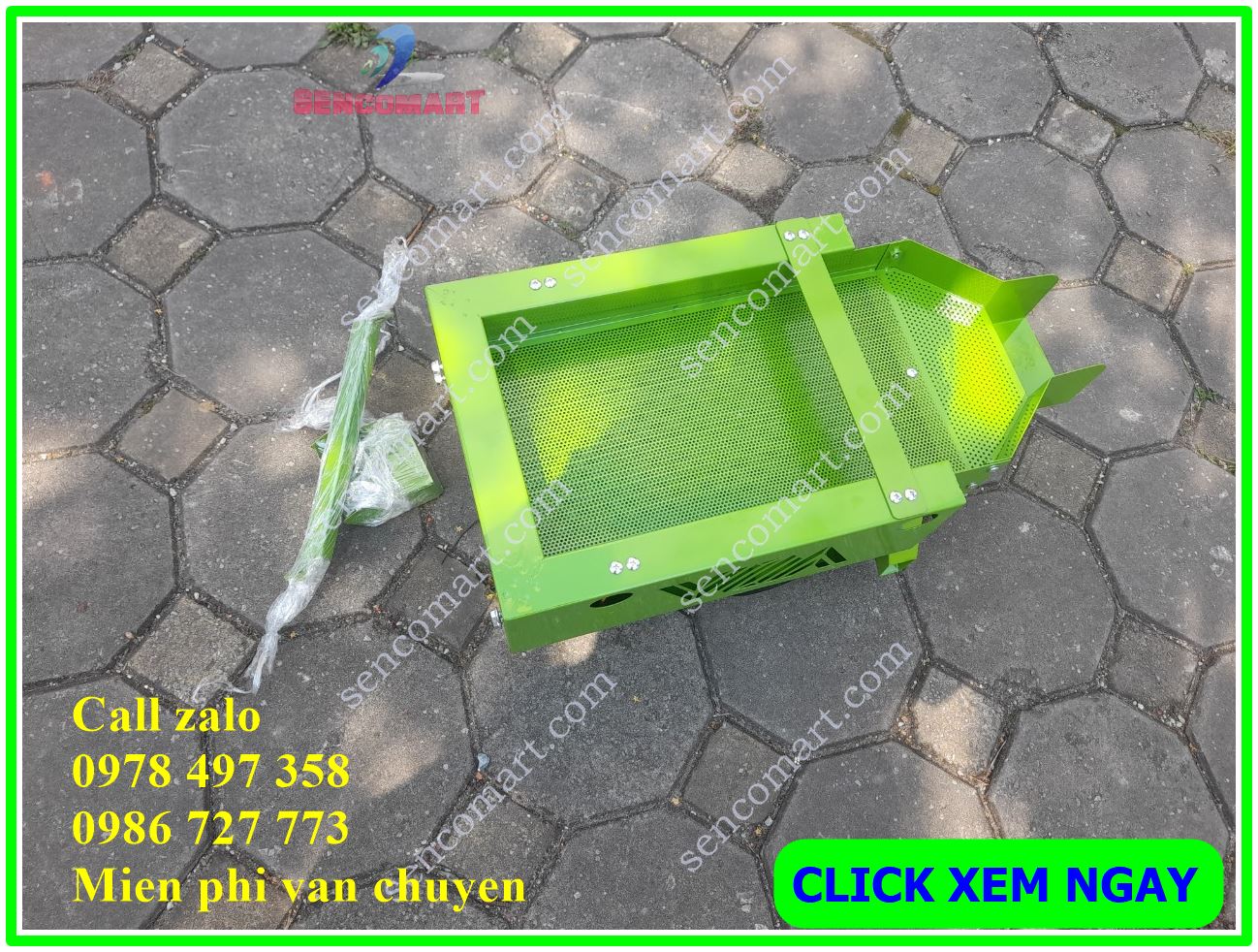 Bộ sàng rung lọc sạn cho máy xát gạo