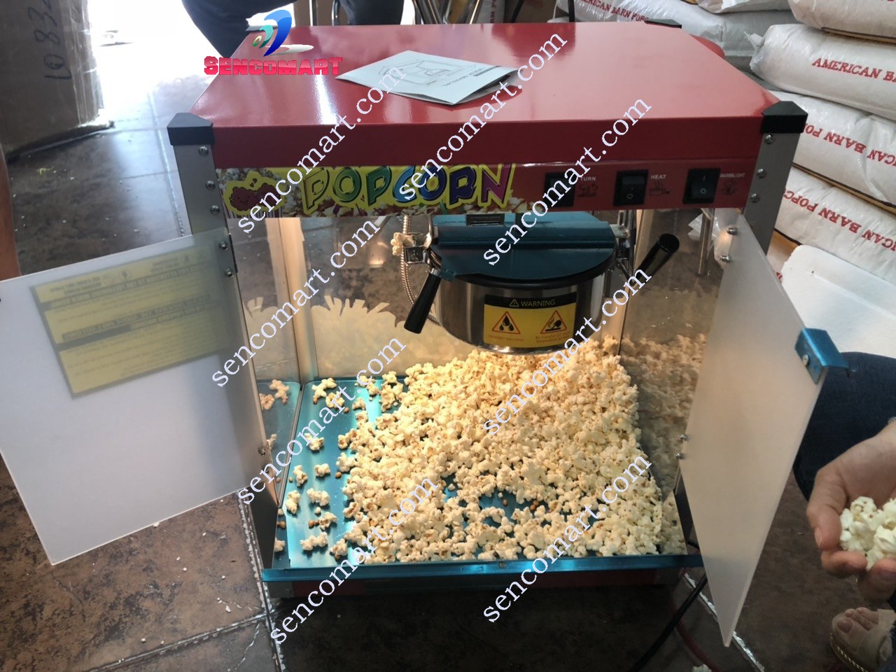 Máy làm bắp rang bơ bằng điện SC2020- Máy nổ bắp bắp rang bơ chạy điện