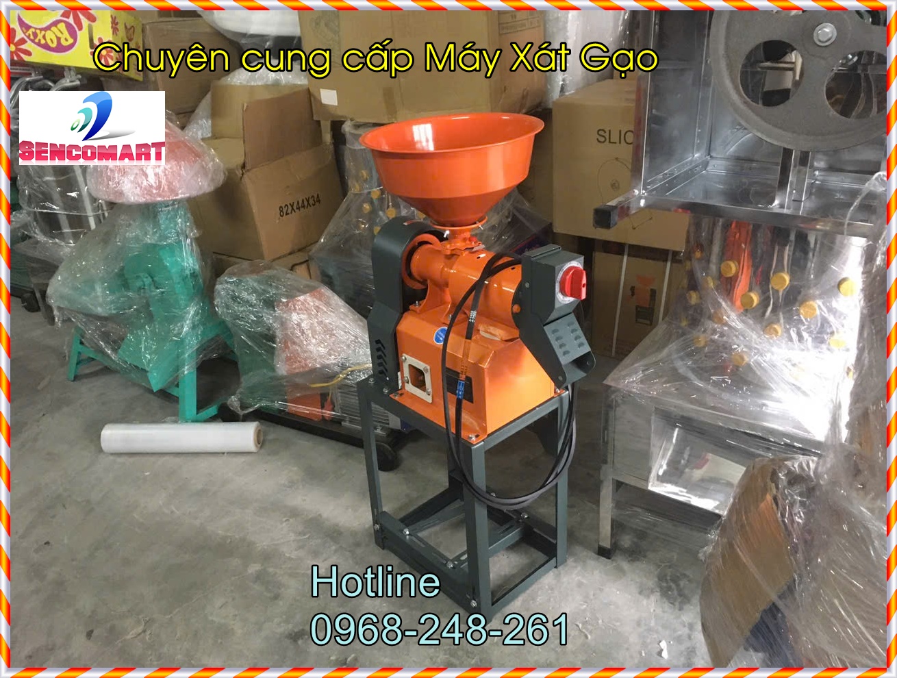 Máy chà lúa gia đình, máy xay lúa xát gạo mini. Động cơ 100% dây đồng
