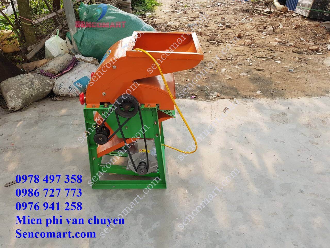 Máy bóc tách vỏ hạt bắp liên hoàn, hàng chính hãng động cơ 100% dây đồng