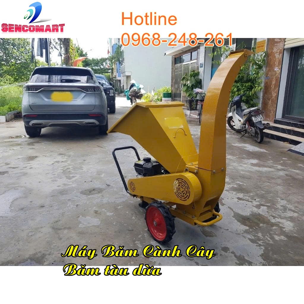Máy băm cành cây , BĂM TÀU DỪA LÀM PHÂN VI SINH