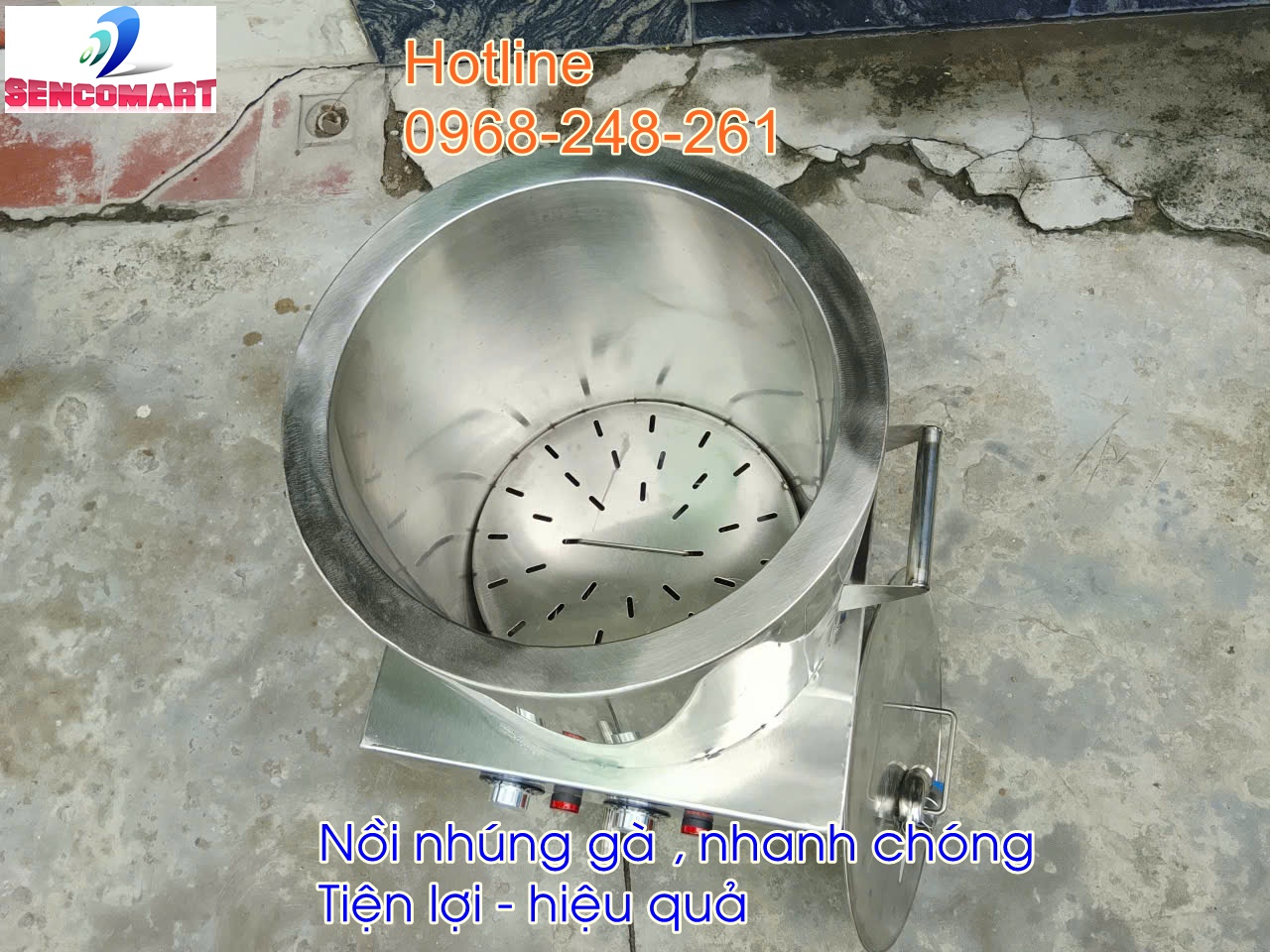 Nồi nhúng gà Sencomart- Nồi nước sôi bằng điện nhúng gà