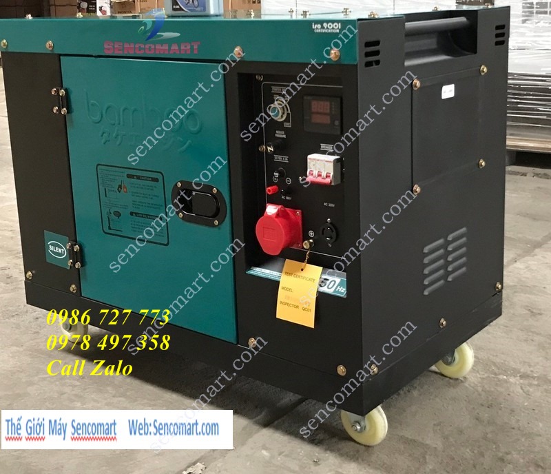 Máy phát điện 3 pha Bamboo Bmb 9800ET có tủ ATS