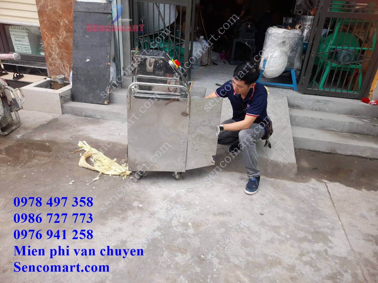 Xe đẩy ép nước mía chính hãng tại Sencomart