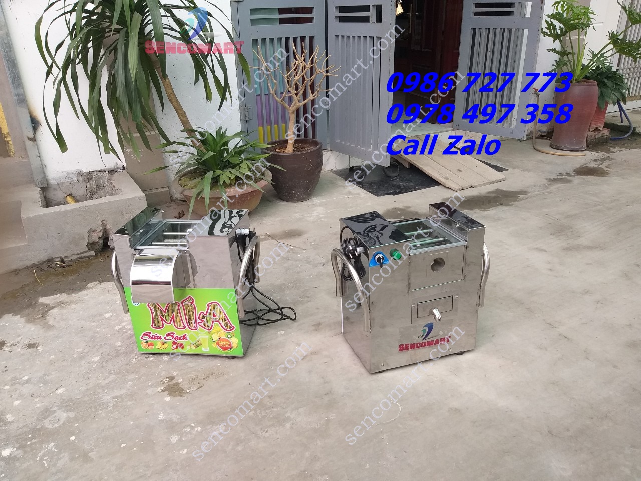 Máy ép nước mía để bàn chạy ắc quy Sencomart F24V