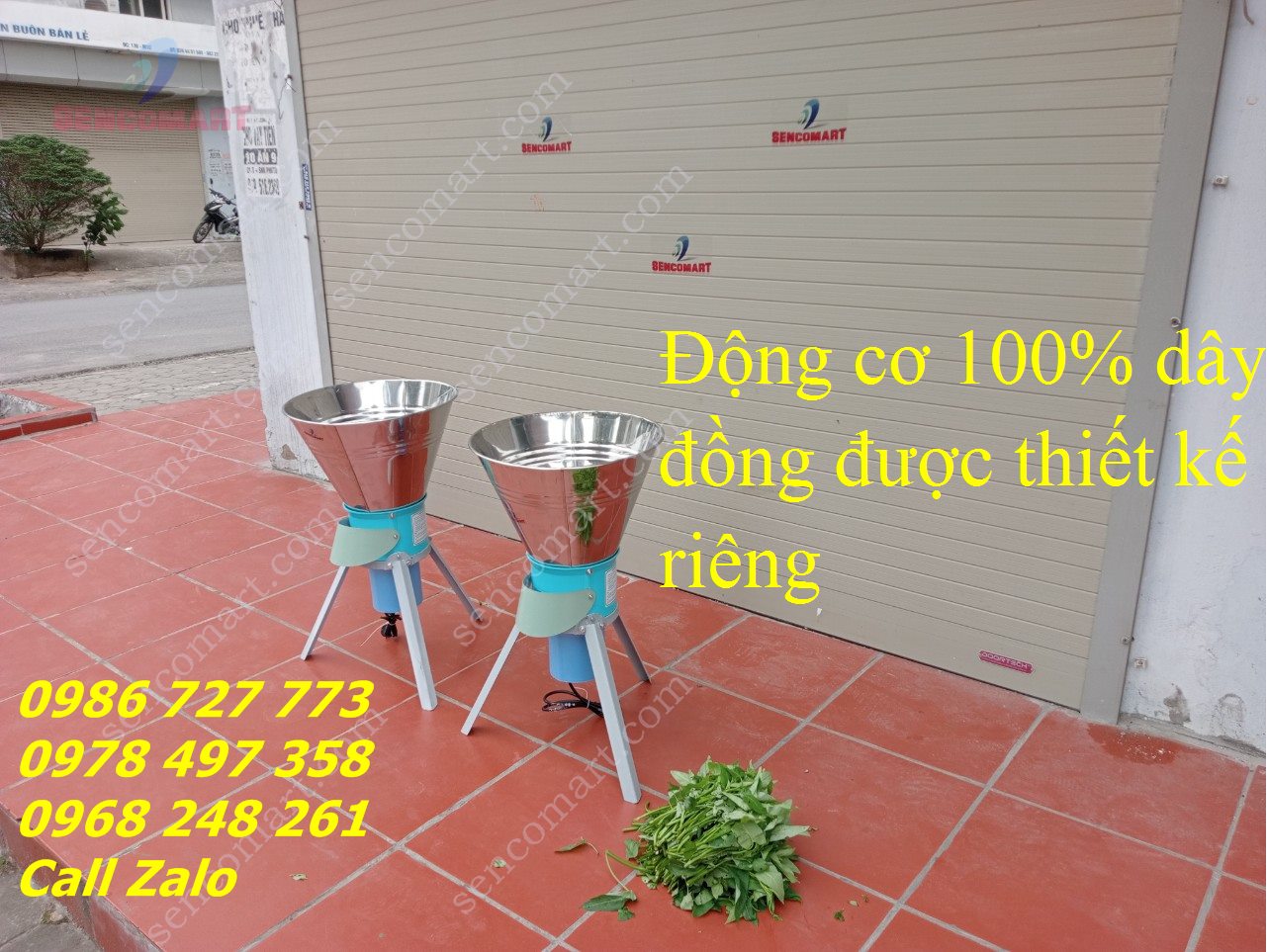 Máy Thái Rau Bèo, Lục Bình INOX 3 Chân Thế Hệ Mới