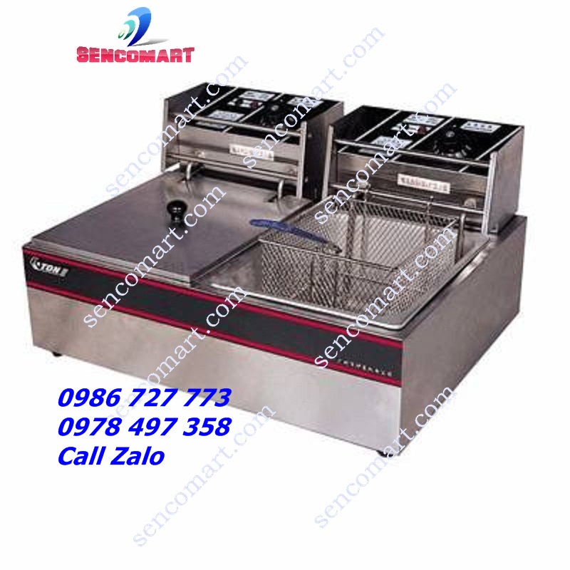 Bếp chiên dùng điện 2 ngăn siêu tiết kiệm dầu