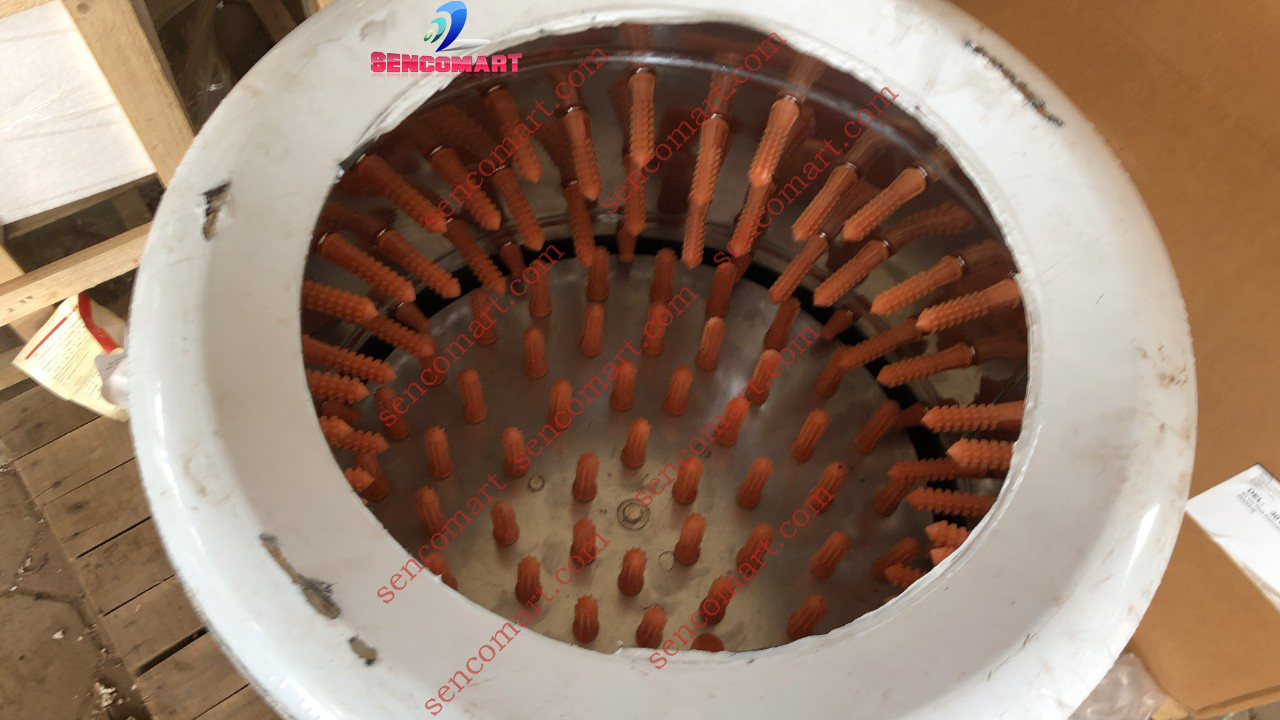 Máy vặt lông gà inox p55 nhập khẩu Trung Quốc