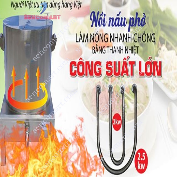 Nồi nhúng phở nhúng thịt 30L cách nhiệt giữ nhiệt