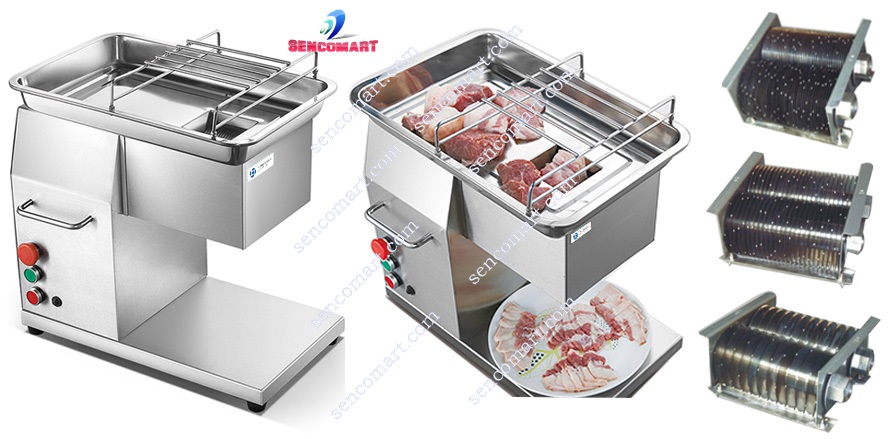 Máy thái thịt sống SC250 kích cỡ dao từ 2mm đến 7 mm