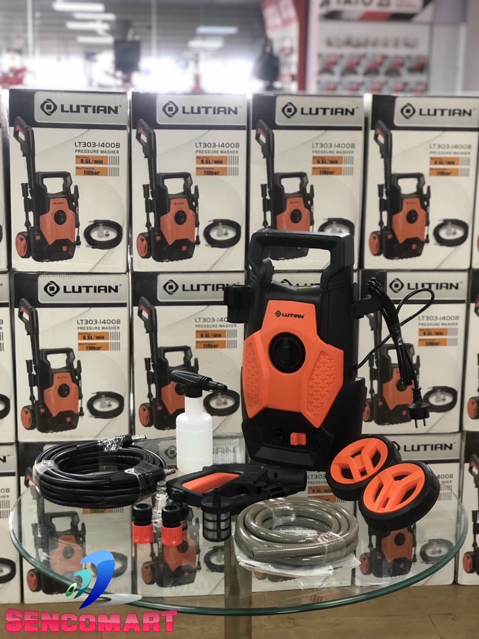 Máy Rửa Xe Lutian LT303B Công Suất 1400W Hàng Chính Hãng