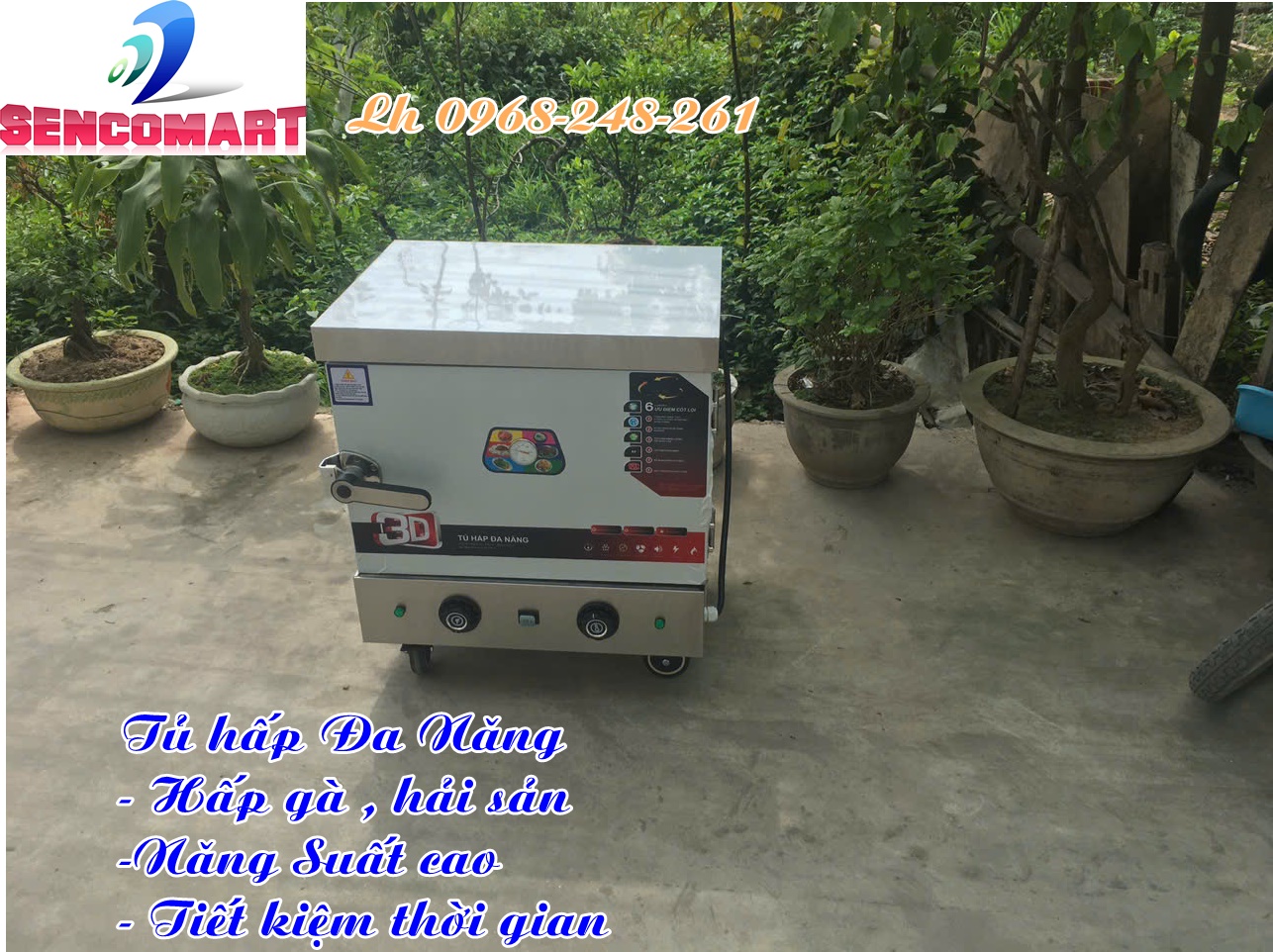 Tủ Nấu Cơm 4 Khay Chạy Điện Siêu Ngon Cơm