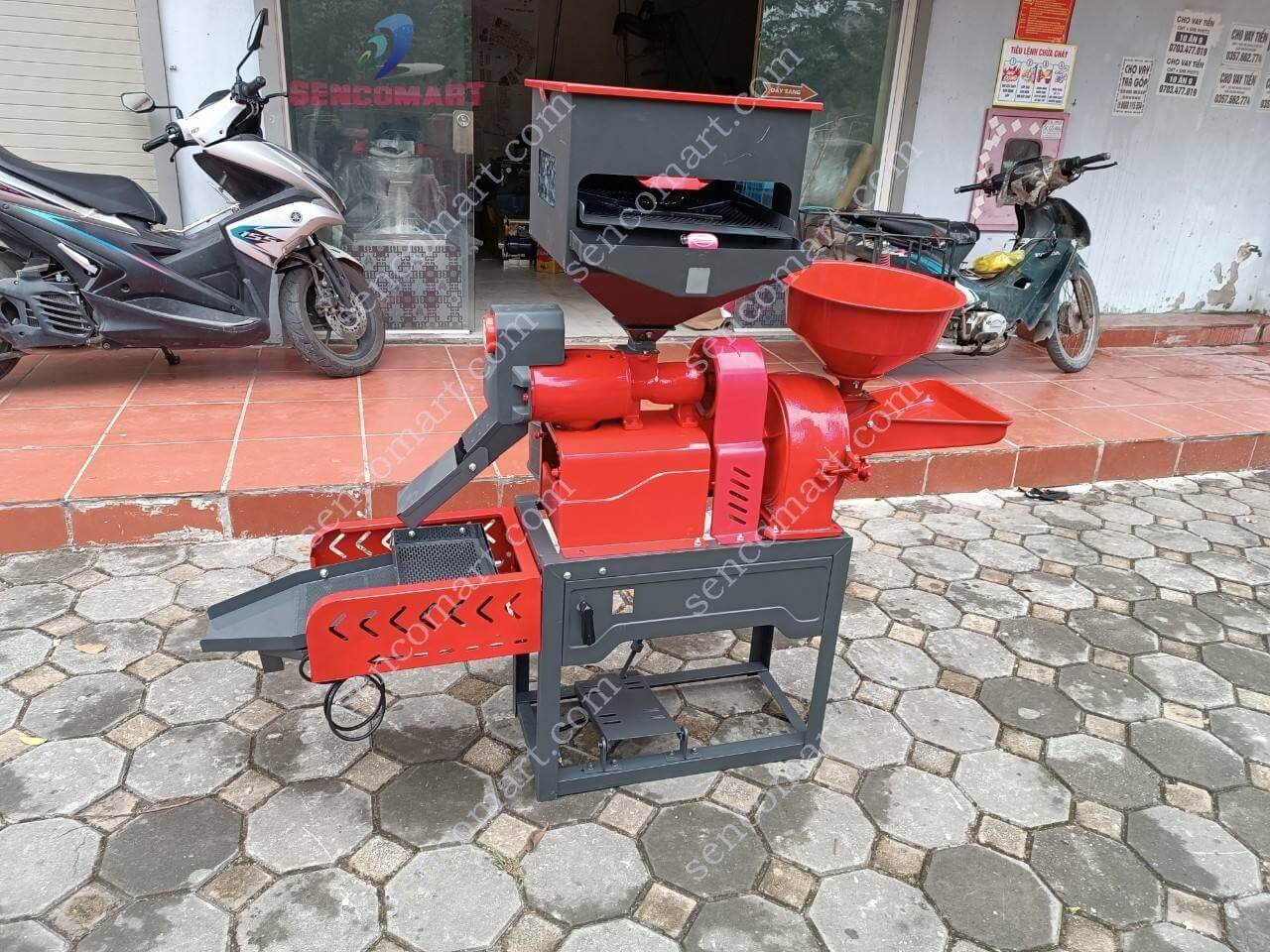 Máy Xay Xát Gạo Gia Đình, Kinh Doanh Bầu Ra Cám Minh Long 686