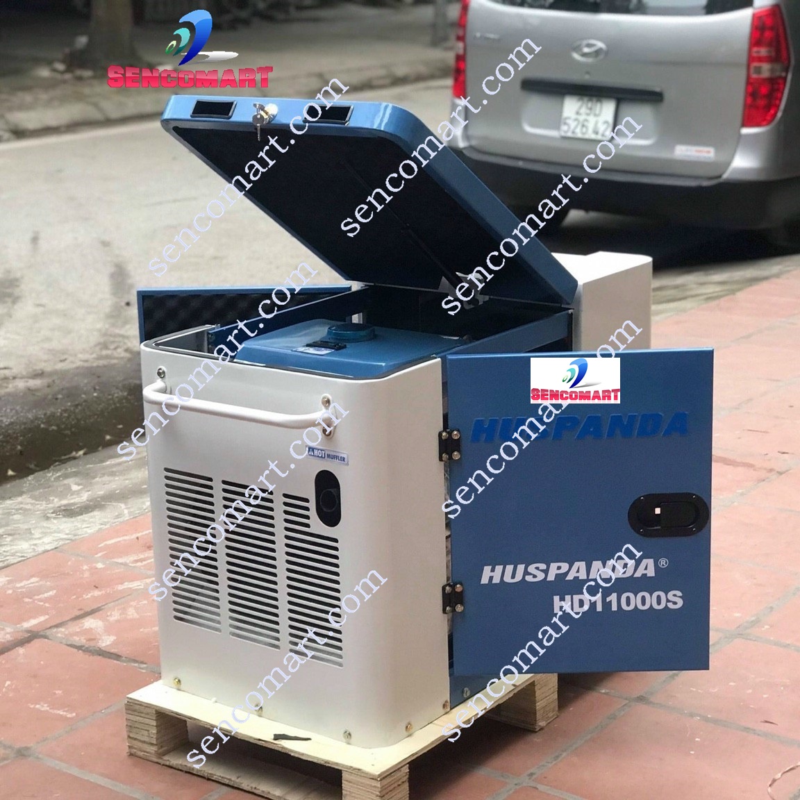 Máy Phát Điện Chạy Dầu Huspanda HD11000S Siêu Chống Ồn 9KW