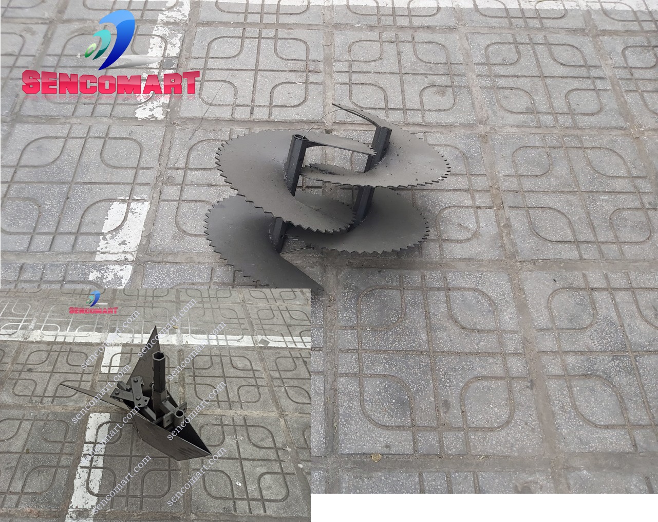 Bộ lên luống, tạo rãnh , phụ kiện gắn máy xới đất, máy cày