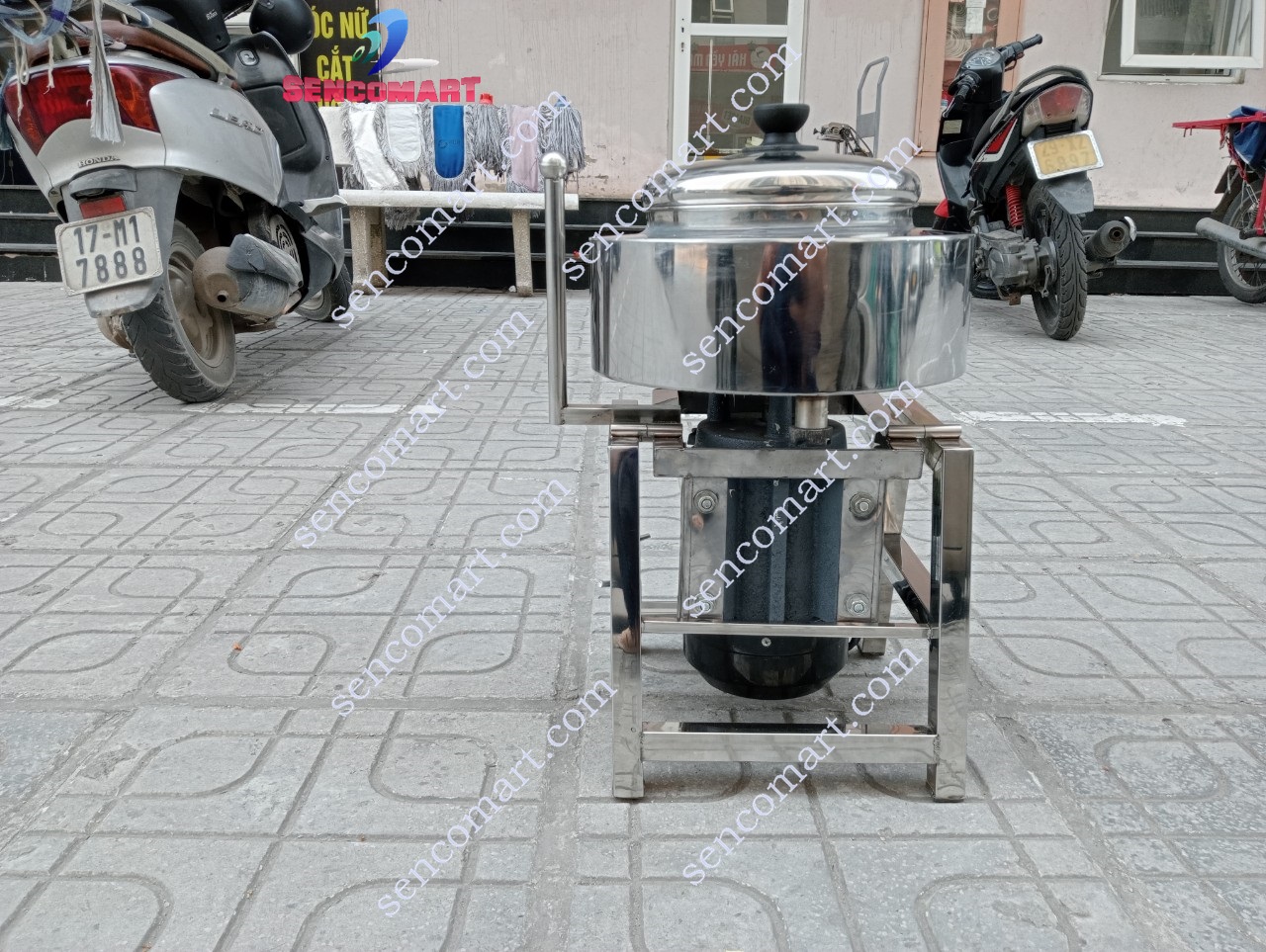 Máy Xay Giò Chả 2KG Có Bao Đá Khung Chữ A