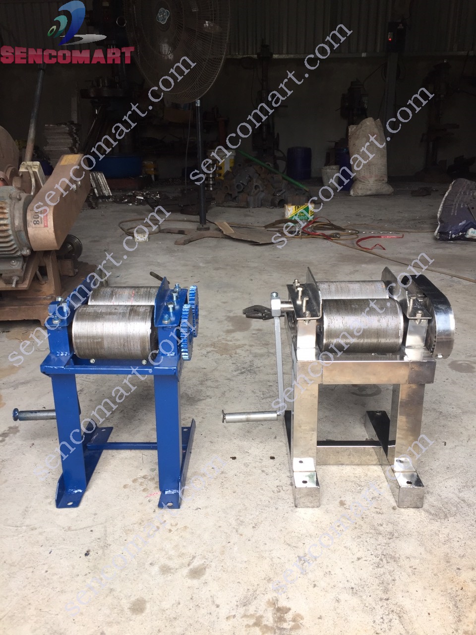 Máy thái bì thép quay tay- Máy cắt bì heo làm nem các loại- Máy thái da lợn bằng thép