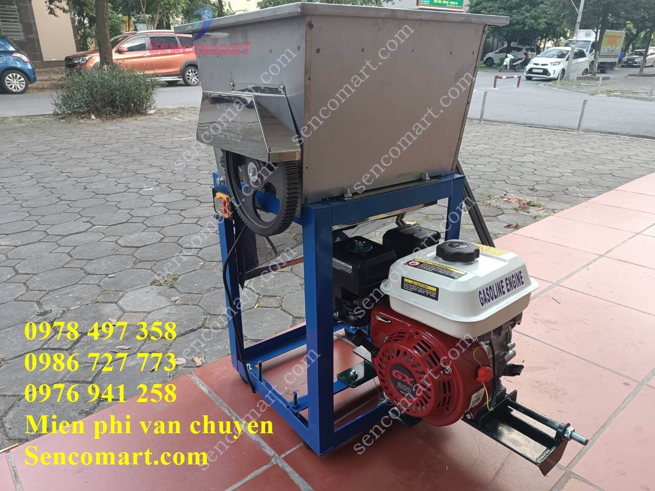 Máy cắt cá mồi dùng cho nuôi trồng thủy sản, chạy động cơ xăng [ miễn phí vận chuyển toàn quốc]