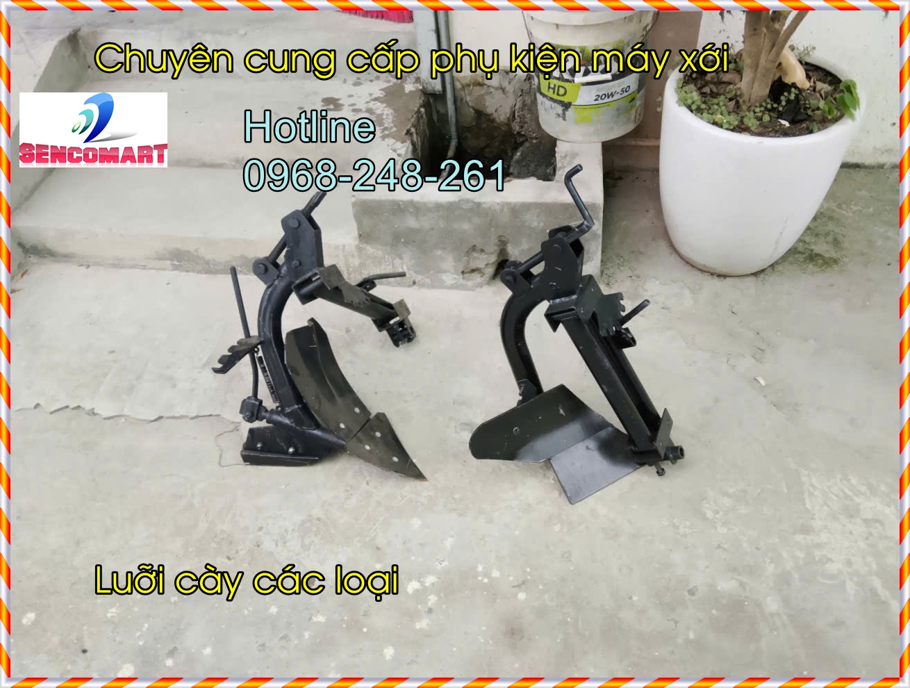 Lưỡi cày lật úp 1 bên lắp cho máy xới đất  SENCOMART