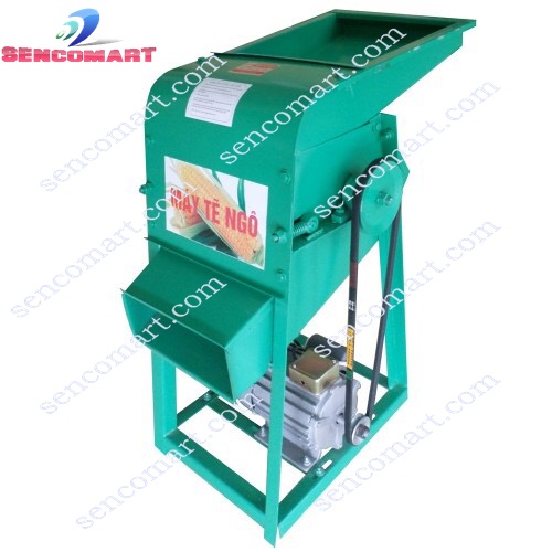 Máy tách hạt ngô, Máy tẻ hạt ngô bắp 1kw