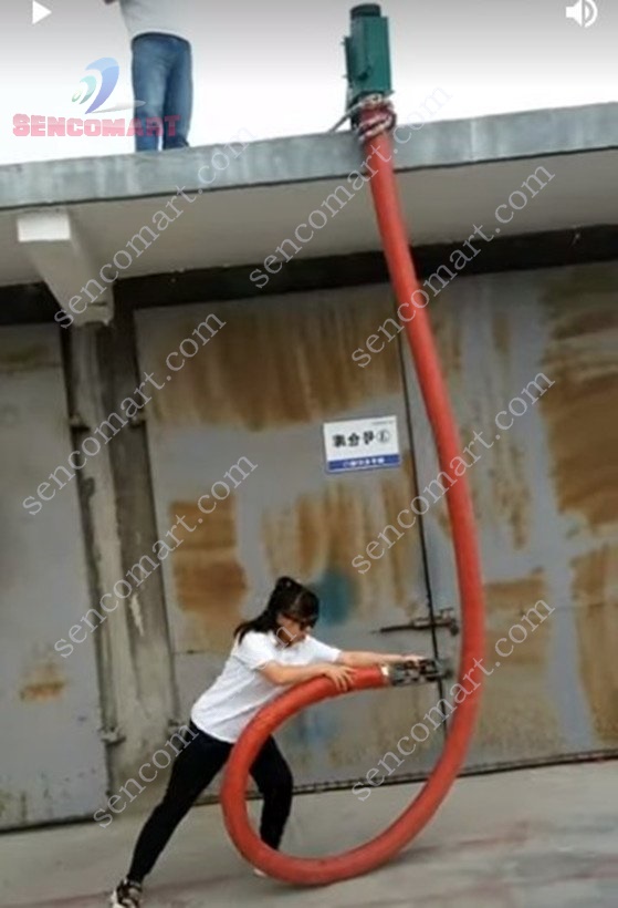 Máy hút ngô thóc, cà phê  cáp mềm 6m năng suất 3 tấng/ giờ