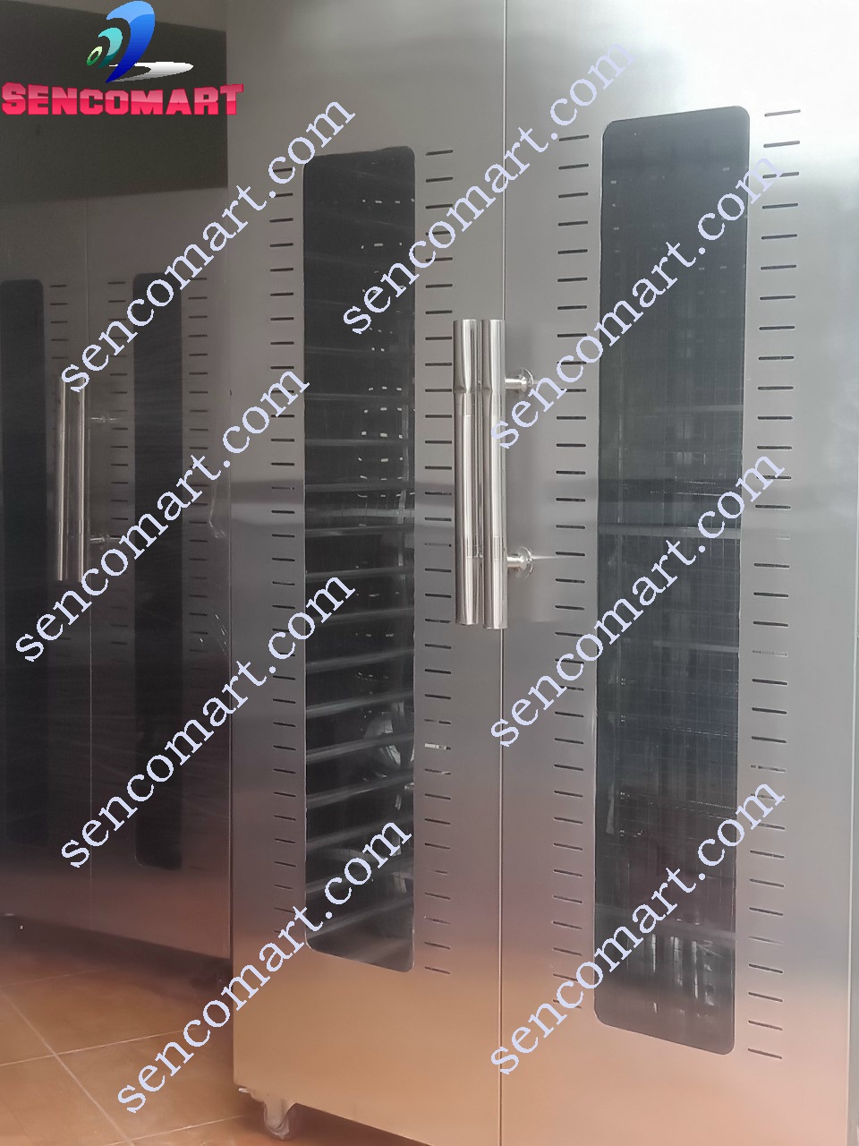 Máy Sấy Cá Mực 1 Nắng, Máy Sấy Thực Phẩm 20 Khay Loại 2 Cánh