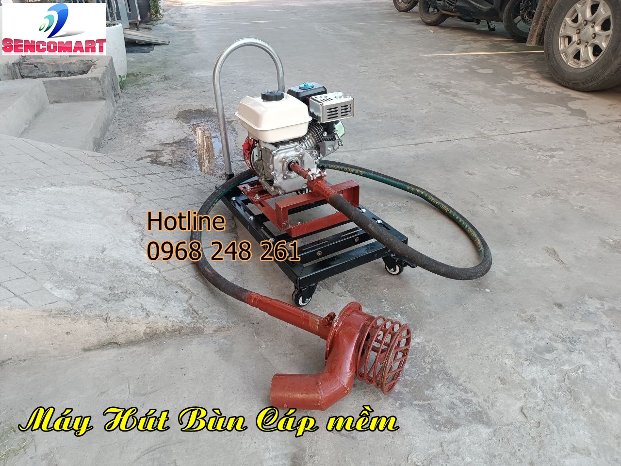 Máy hút bùn chất thải dây cáp mềm HBM-34M ( Hút bùn cáp mềm)