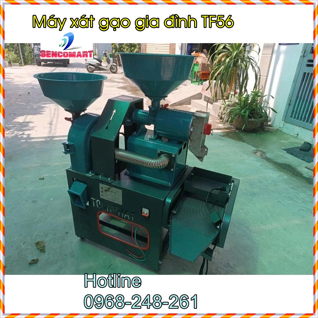 MÁy xát gạo gia đình TF56 , động cơ dây đồng bảo hành 12 tháng