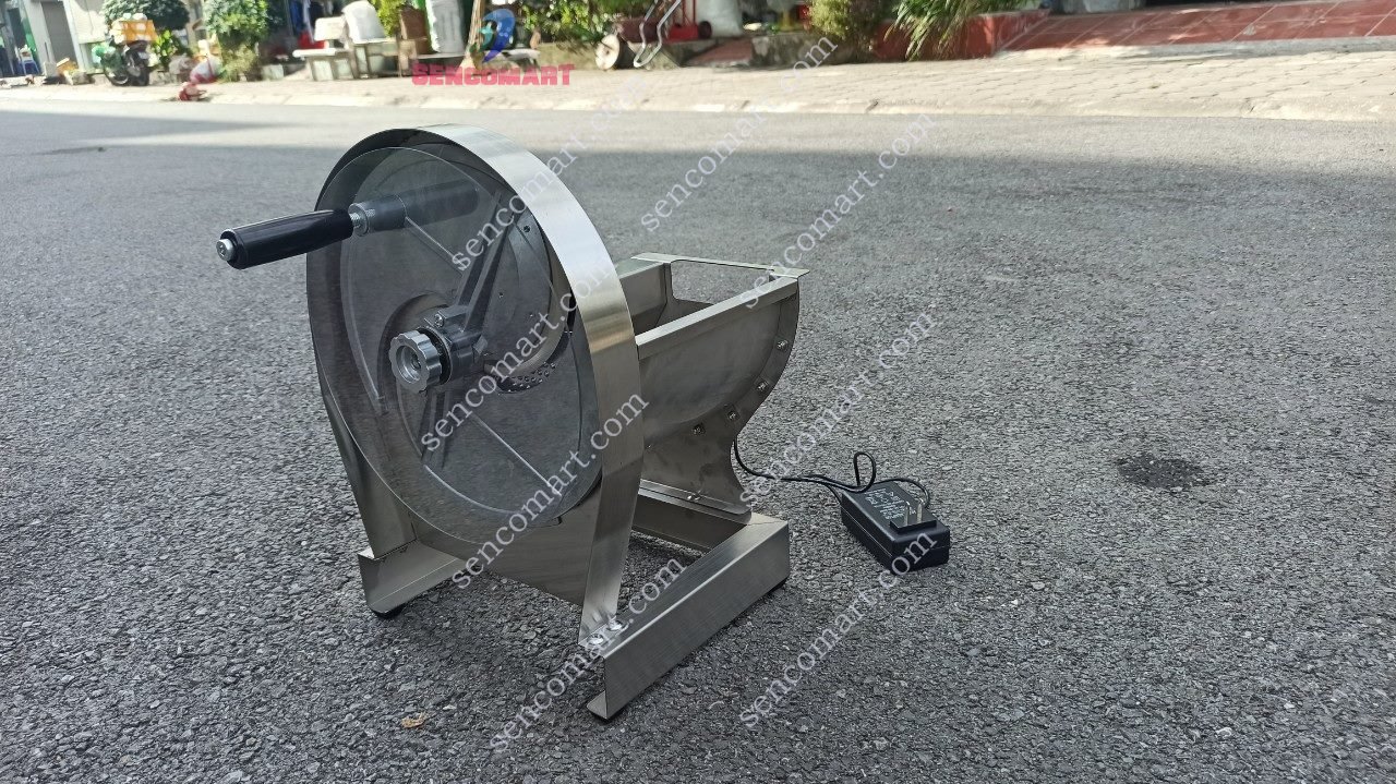 Máy Thái Lát Củ Quả Chạy Điện Kết Hợp Quay Tay 2CN-TL ( Cam, Chanh, Hoa Chuối...)