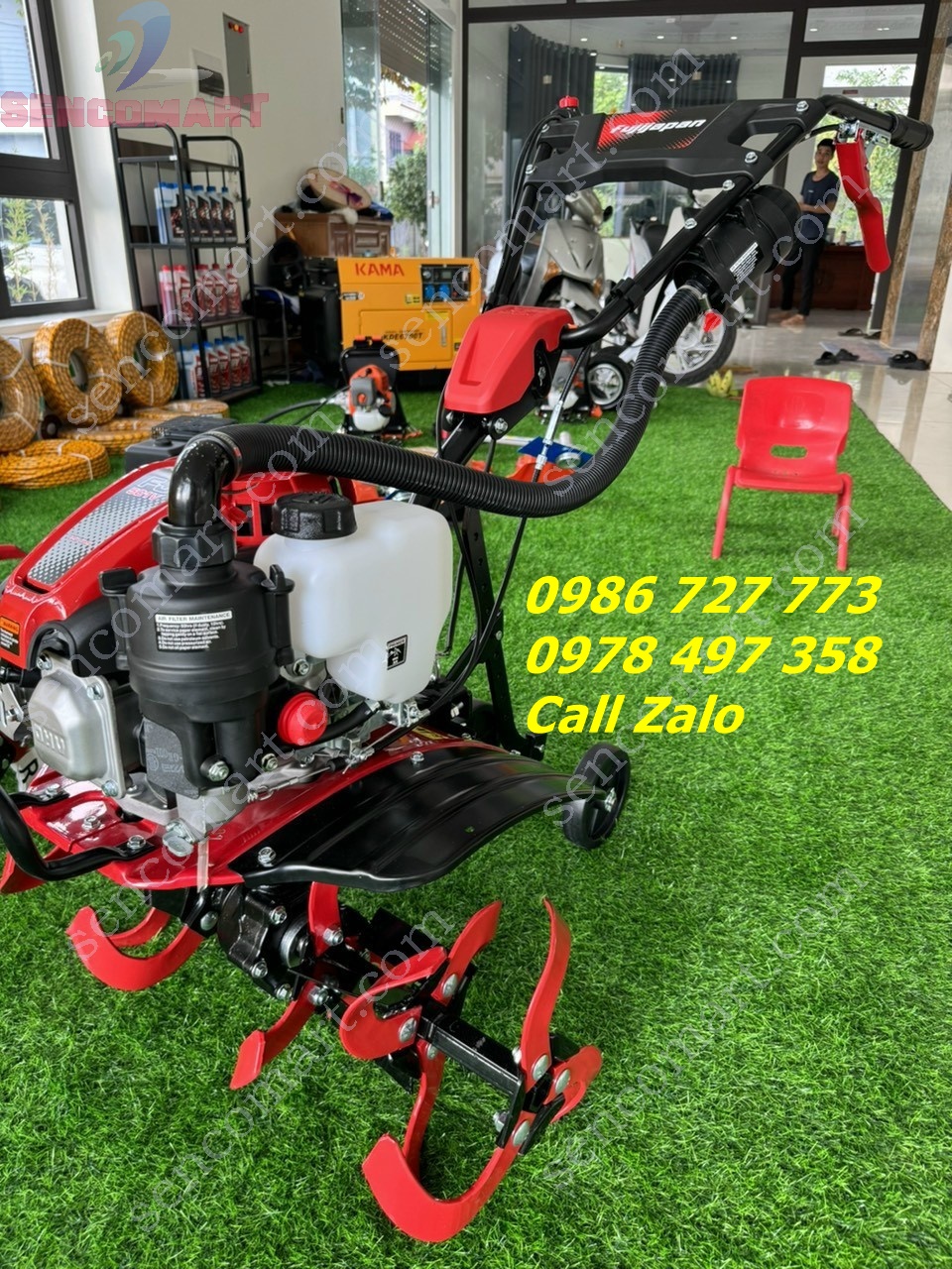 Máy xới đất nhật bản FUJIJAPAN FJ501V thêm bớt trục xới dễ dàng