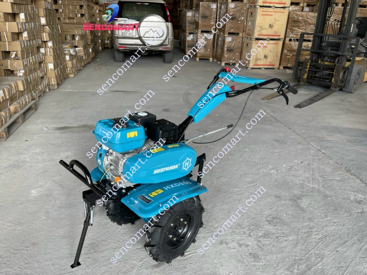 Máy xới đa năng Huspanda HXD800 tạo rãnh, phay, xới đất, cày, bừa