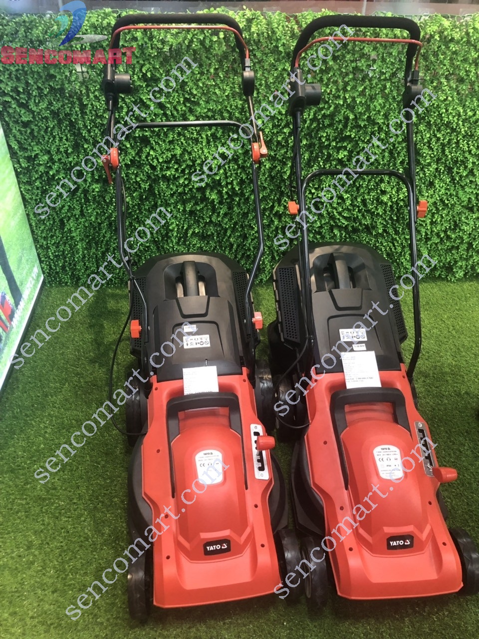 Máy cắt cỏ đẩy tay chạy điện Yato -85208 ( máy xén cỏ sân golf, cỏ công viên)