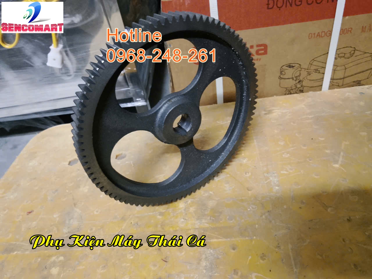 Phụ kiện Máy thái cá mồi,Máy cắt cá tạp chăn nuôi thủy sản: Bánh răng