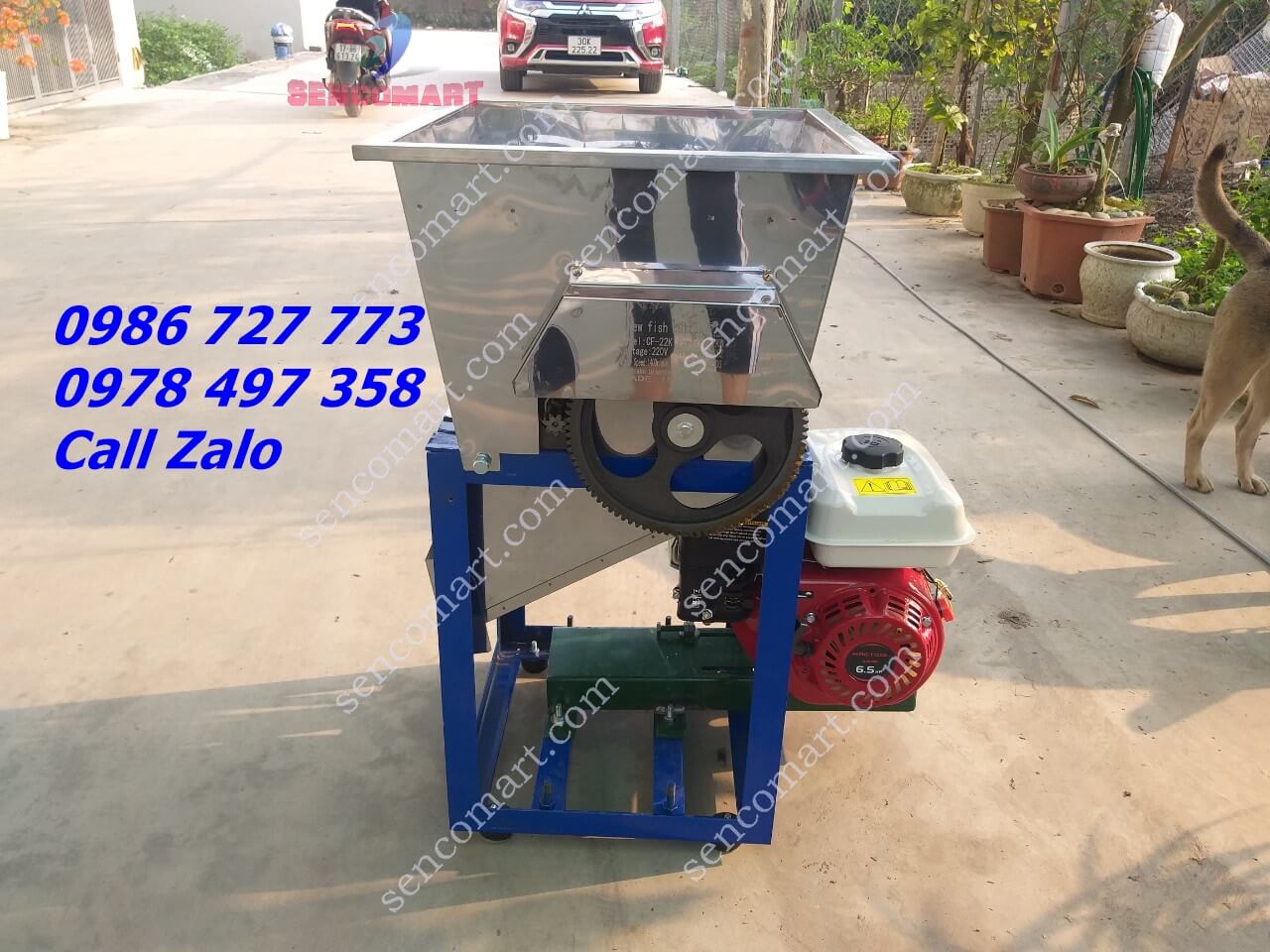 Máy Cắt Cá Mồi Chạy Xăng 25 Lưỡi Cắt Hợp Kim Thép