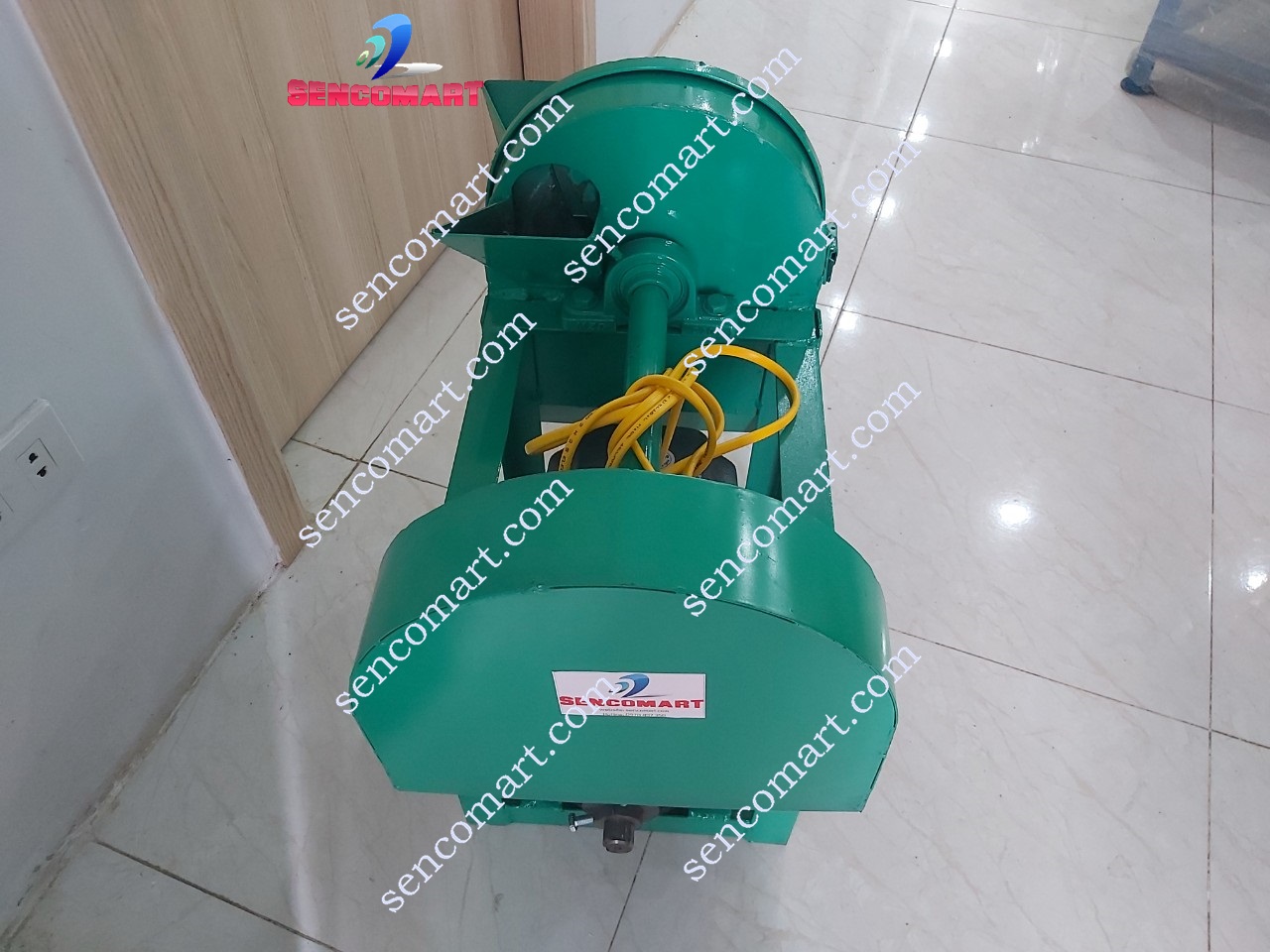 Máy Thái Thuốc Nam Cải Tiến Mới SENCO2021- Máy Băm Cây Thuốc 2 Cửa Lớn