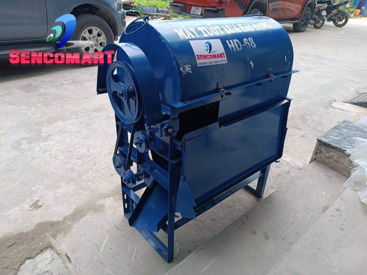 Máy Tuốt Lúa Chạy Dầu – Công Suất Lớn, Hoạt Động Ổn Định