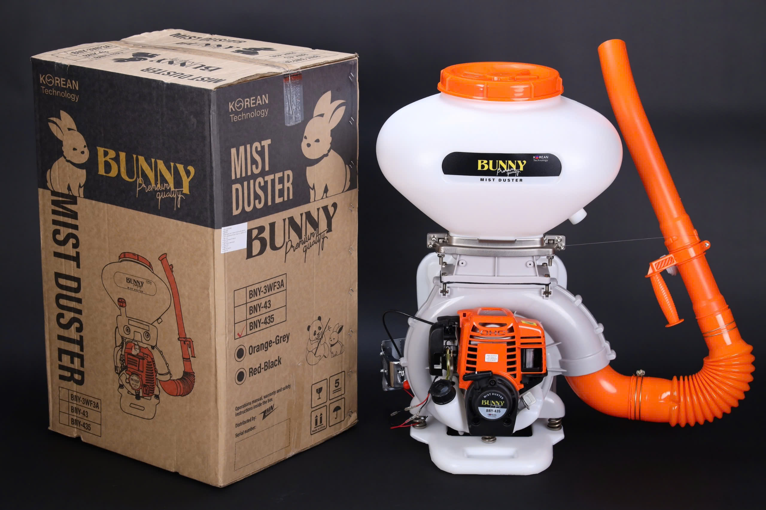 Máy Xạ Lúa, Xạ Phân, Phun Vôi 4 Thì BUNNY 435 Hàn Quốc