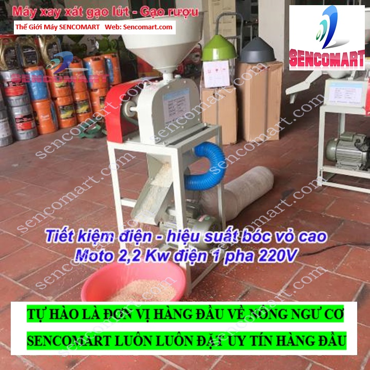 Máy Xay Xát Gạo Lứt Nấu Rượu SCM-6N40 Giá Tốt Nhất